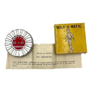 Vintage Walk-A-Matic Pedometer 76333 With Original Box and Instructions Japan